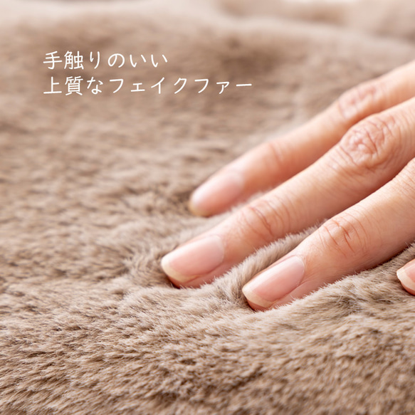 【待望のSサイズ登場】甘すぎないふわもこバッグ フリル ショルダーバッグ トートバッグ ファーバッグ 305-23 4枚目の画像