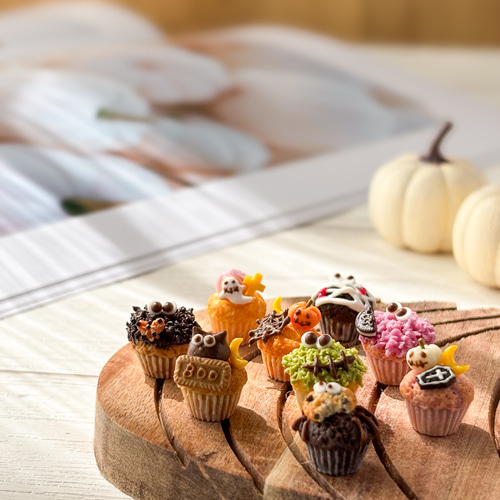 選べる3個セット】 ミニチュア ハロウィン マフィン / 大人可愛い 秋