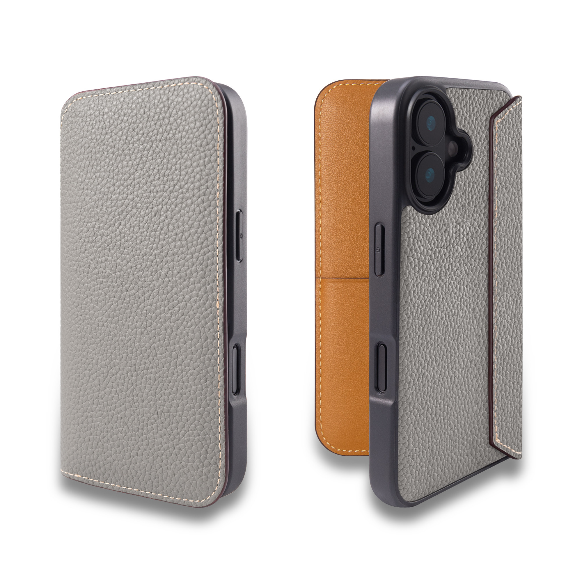 iPhone 17 ケース 手帳型 本革 コンパクト設計 5色 COGPH