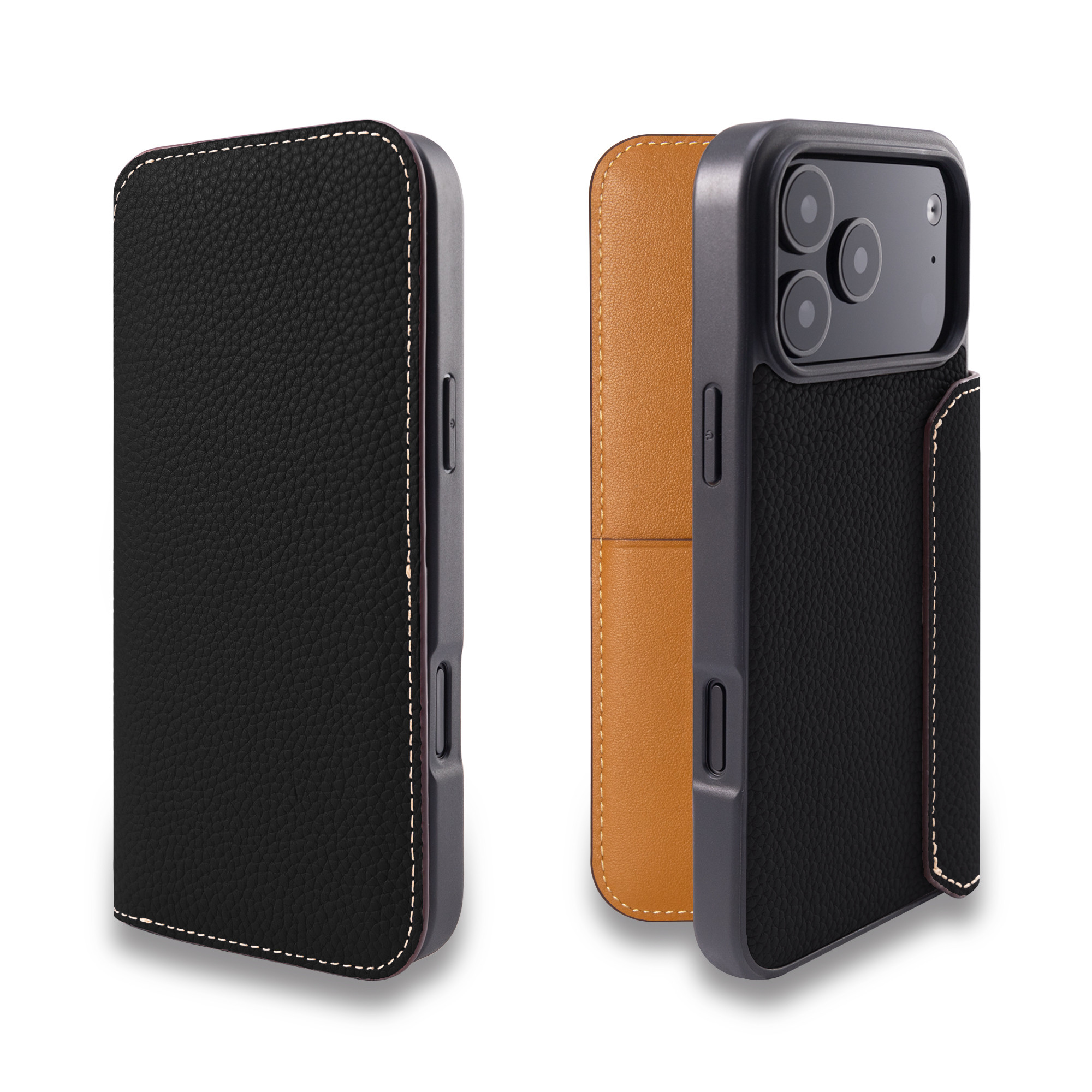 iPhone 17 ProMax ケース 手帳型 本革 コンパクト設計 5色 COGPH