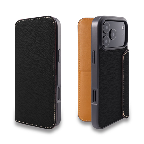 iPhone 17 ProMax ケース 手帳型 本革 コンパクト設計 5色 COGPH