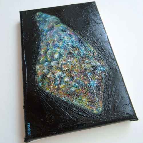 ［匿名で配送］一点もの 水晶 鉱石 宝石 油絵 油彩 絵 送料無料][匿名配送] 一点もの 水晶 鉱石 宝石 油絵 油彩 絵 絵画 南雲