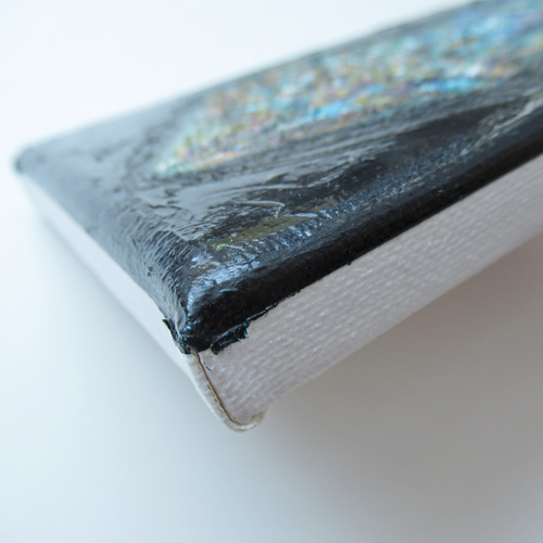 送料無料][匿名配送] 一点もの 水晶 鉱石 宝石 油絵 油彩 絵 絵画 南雲