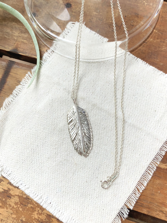 羽根のペンダント | シルバーネックレス| Basic |Silver950 2枚目の画像