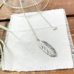 羽根のペンダント | シルバーネックレス| Basic |Silver950 3枚目の画像