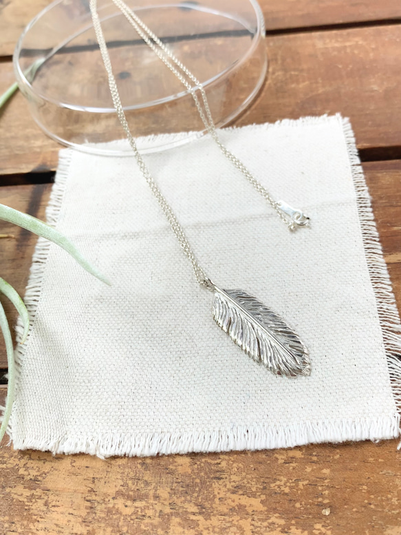 羽根のペンダント | シルバーネックレス| Basic |Silver950 3枚目の画像