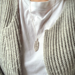 羽根のペンダント | シルバーネックレス| Basic |Silver950 7枚目の画像