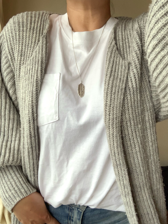 羽根のペンダント | シルバーネックレス| Basic |Silver950 8枚目の画像