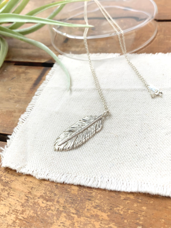 羽根のペンダント | シルバーネックレス| Basic |Silver950 4枚目の画像