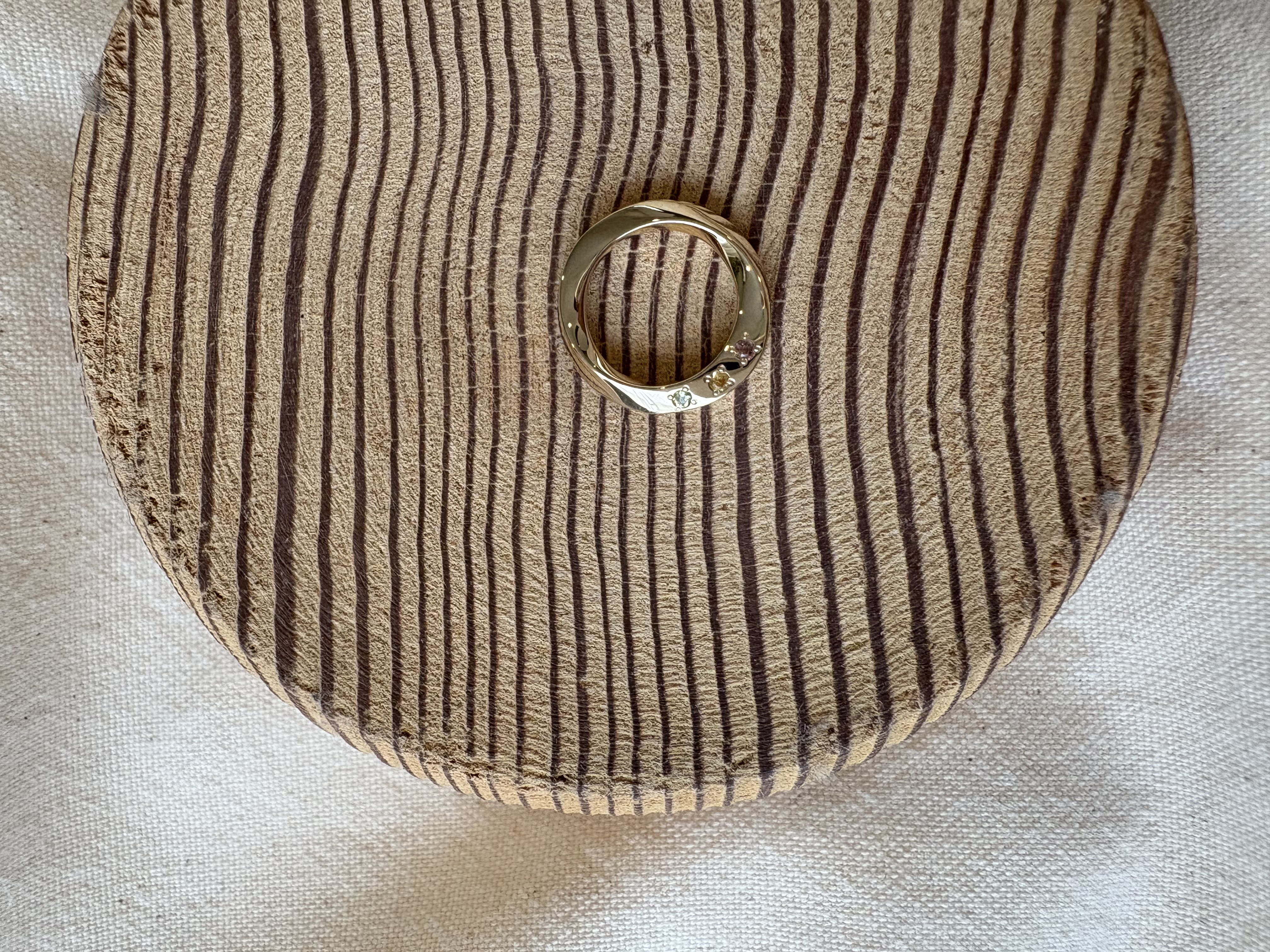 ベビーリングBaby ring K18,K10 ストーン3石