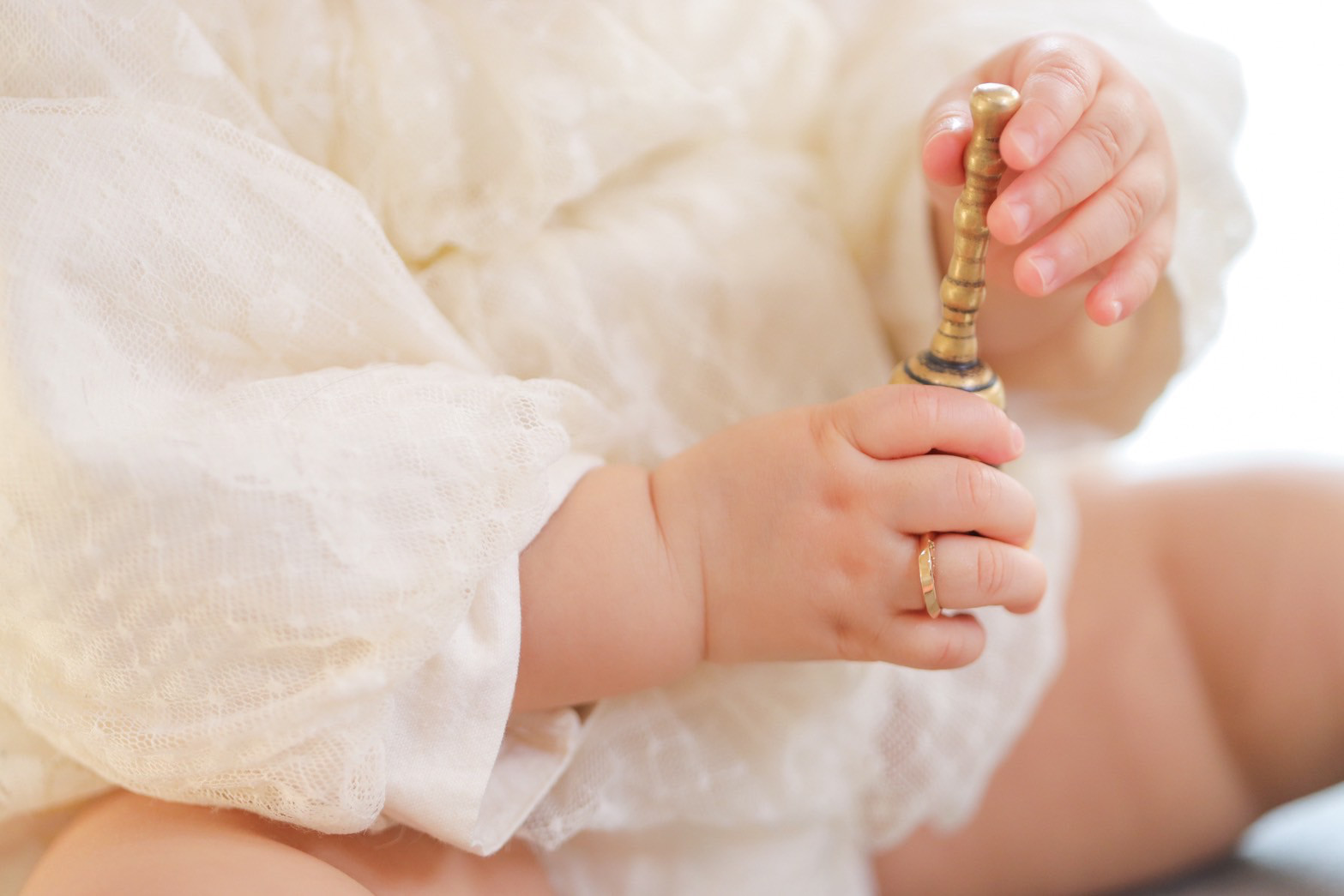 ベビーリングBaby ring K18,K10 ストーン3石