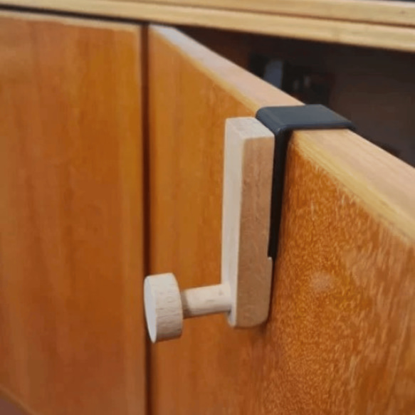 木製ドアハンガー 収納フック 6枚目の画像