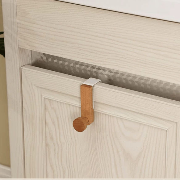 木製ドアハンガー 収納フック 5枚目の画像