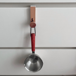 木製ドアハンガー 収納フック 4枚目の画像