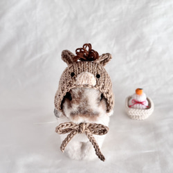 ぬい服 帽子 うさぎ お花 ポシェット 10 ぬい服 帽子 うさぎ お花 ポシェット 10