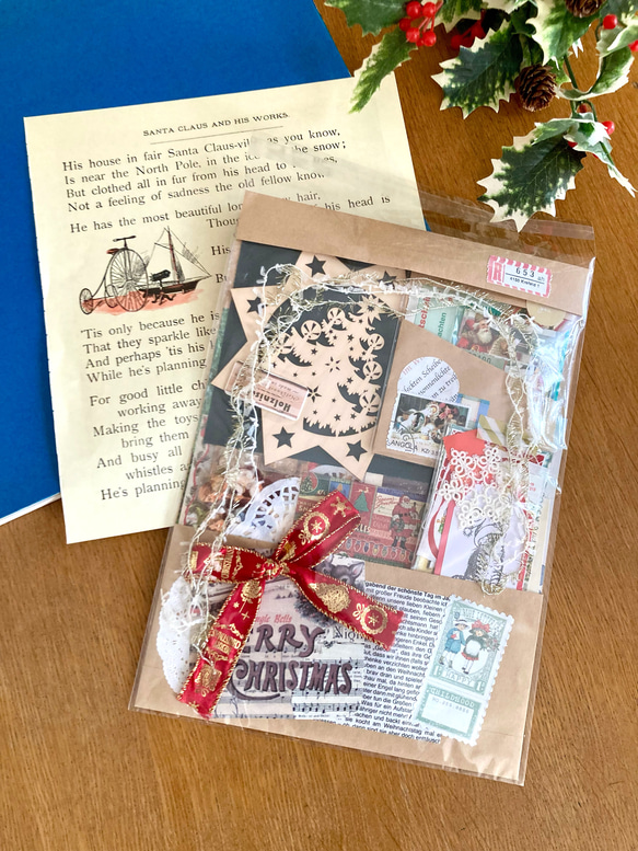 ⭐︎.。Merry Christmas (*´˘`*)♡ コラージュ素材（外国切手、クロモス、チケット、ポストカード等A 12枚目の画像