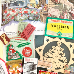 ⭐︎.。Merry Christmas (*´˘`*)♡ コラージュ素材（外国切手、クロモス、チケット、ポストカード等A 3枚目の画像