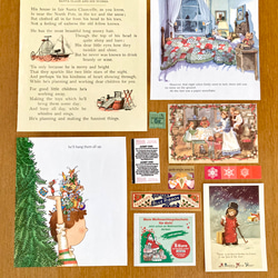 ⭐︎.。Merry Christmas (*´˘`*)♡ コラージュ素材（外国切手、クロモス、チケット、ポストカード等A 7枚目の画像