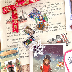 ⭐︎.。Merry Christmas (*´˘`*)♡ コラージュ素材（外国切手、クロモス、チケット、ポストカード等A 2枚目の画像