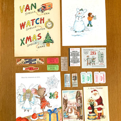 ⭐︎.。Merry Christmas (*´˘`*)♡ コラージュ素材（外国切手、クロモス、ポストカード、チケット等B 7枚目の画像