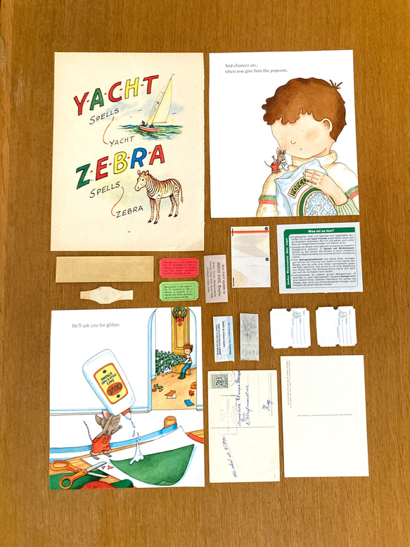 ⭐︎.。Merry Christmas (*´˘`*)♡ コラージュ素材（外国切手、クロモス、ポストカード、チケット等B 8枚目の画像