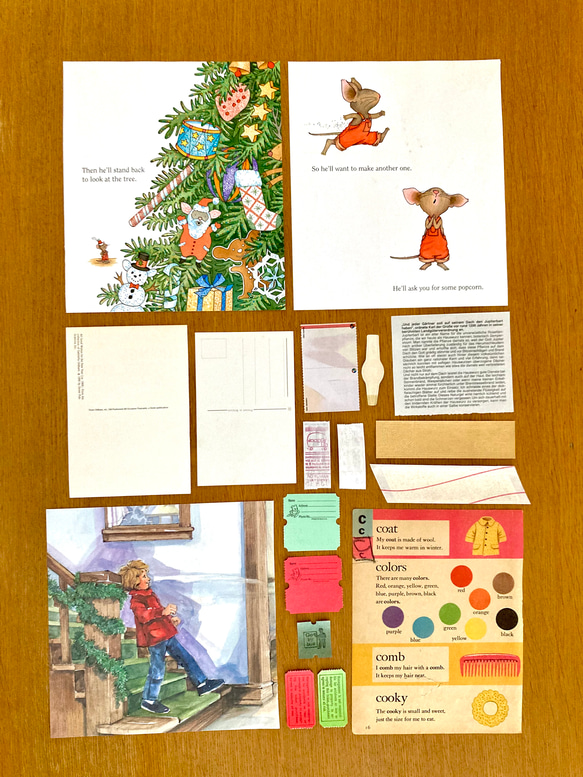 ⭐︎.。Merry Christmas (*´˘`*)♡コラージュ素材/海外のクロモス、チケット、切手、ポストカード等C 8枚目の画像