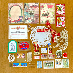 ⭐︎.。Merry Christmas (*´˘`*)♡コラージュ素材/海外のクロモス、チケット、切手、ポストカード等C 9枚目の画像