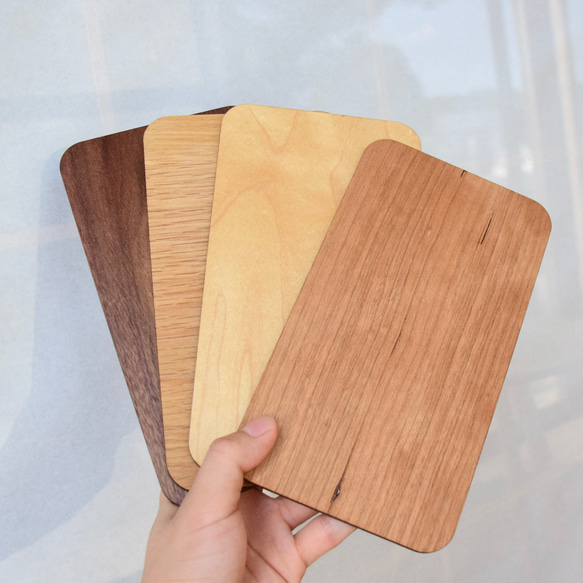 木材が選べる ロゴ、QRコード 木製看板 卓上看板 スタンド 8枚目の画像