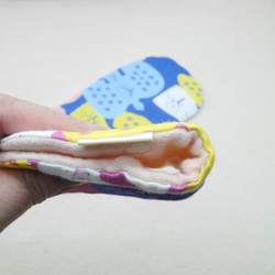 ふわもこハンカチ｜北欧の鳥たち-Nordic Birds-｜S・10×20cm｜ガーゼハンカチ｜ハンドタオル｜ギフト 5枚目の画像