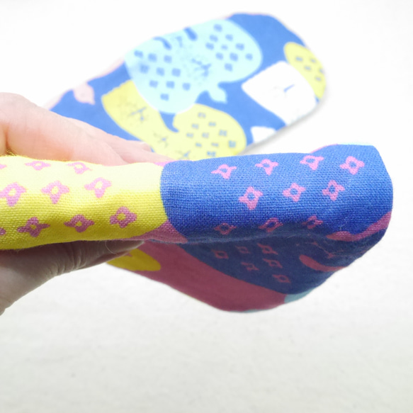 ふわもこハンカチ｜北欧の鳥たち-Nordic Birds-｜S・10×20cm｜ガーゼハンカチ｜ハンドタオル｜ギフト 6枚目の画像