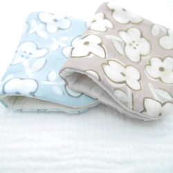 ふわもこハンカチ｜フリーフラワー-Free Flower-｜S・10×20cm｜ガーゼハンカチ｜敏感肌｜花柄｜ギフト 3枚目の画像