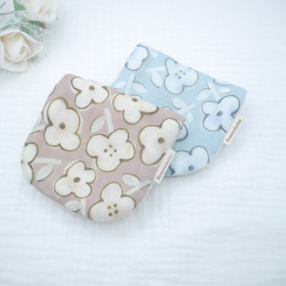 ふわもこハンカチ｜フリーフラワー-Free Flower-｜S・10×20cm｜ガーゼハンカチ｜敏感肌｜花柄｜ギフト 1枚目の画像