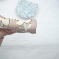 ふわもこハンカチ｜フリーフラワー-Free Flower-｜S・10×20cm｜ガーゼハンカチ｜敏感肌｜花柄｜ギフト 6枚目の画像