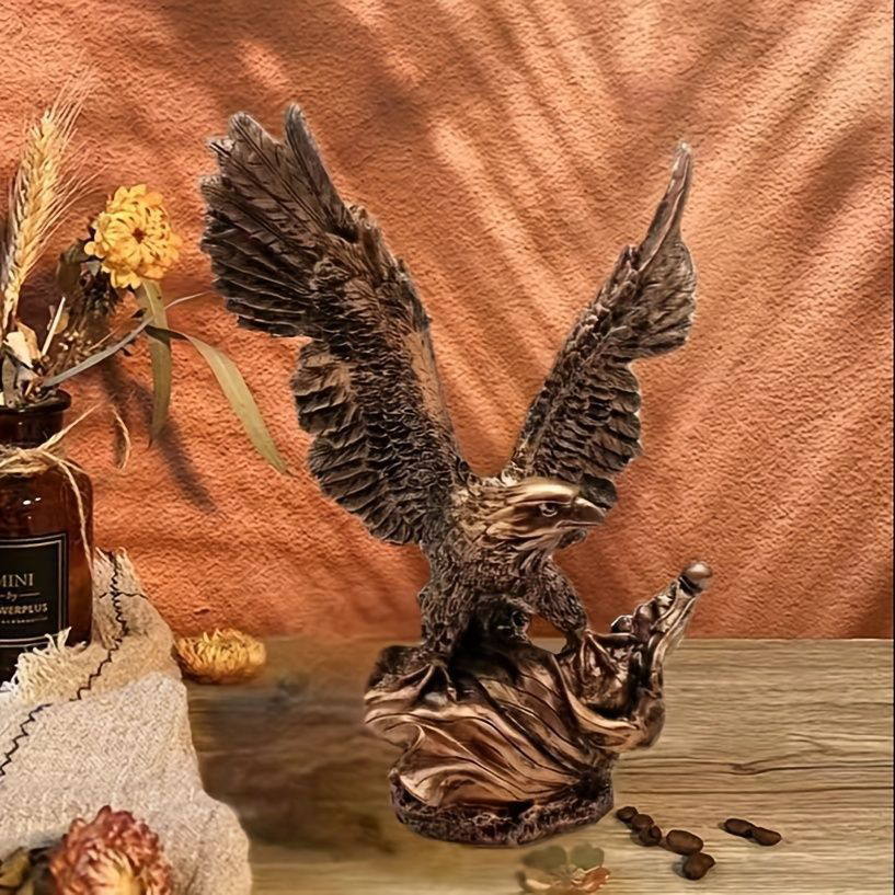 インテリア 置物 イーグル 装飾 彫刻 オブジェ 玄関 オフィス 鷲 ワシ 鳥 動物 ホームデコレーション 玄関 デスク 11,900円