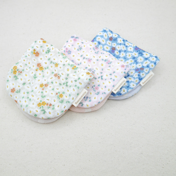 ふわもこハンカチ｜花絨毯-Flower Carpet-｜S・10×20cm｜ガーゼハンカチ｜敏感肌｜プチギフト 1枚目の画像