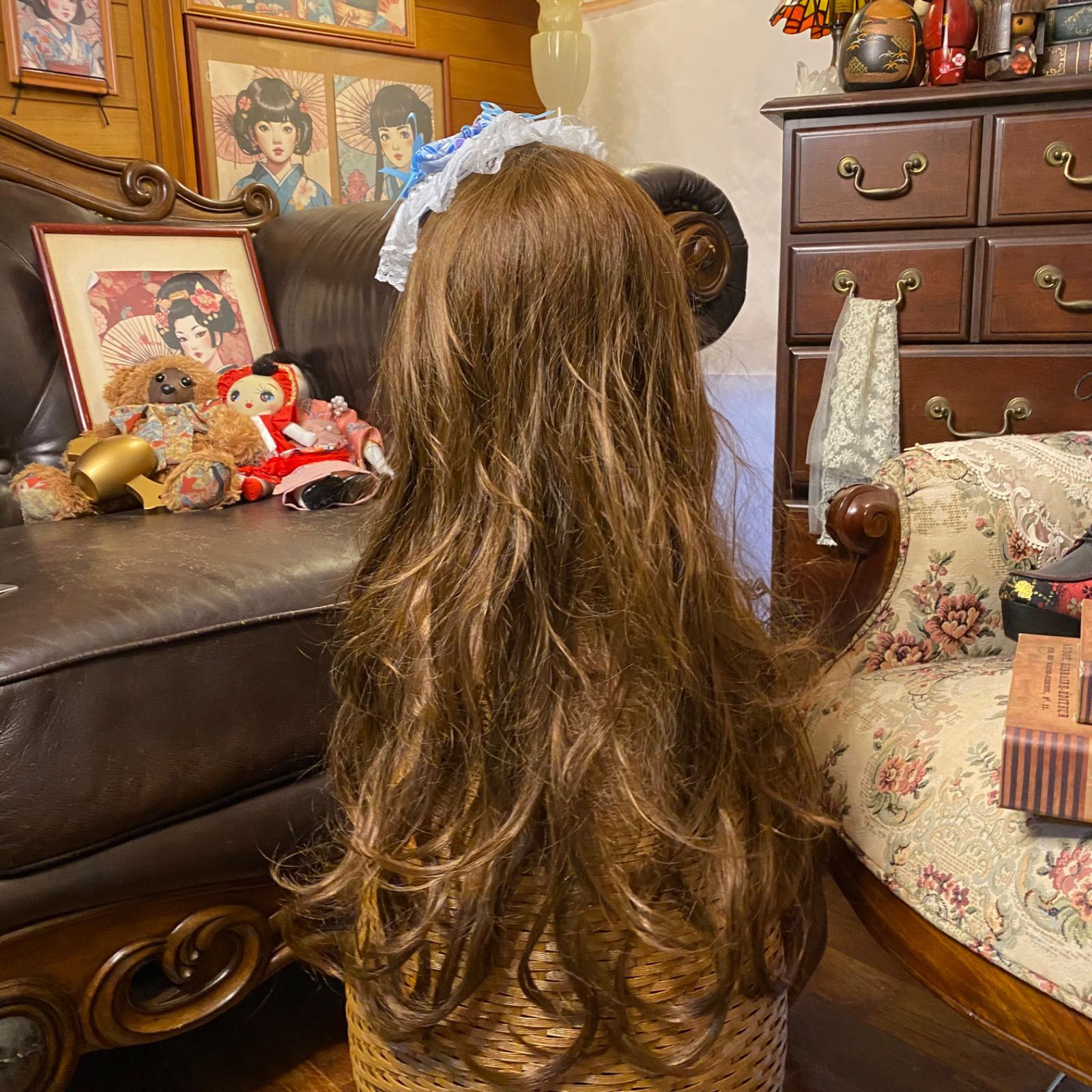 着物リメイク ティアラ ヘッドドレス トークハット カチューム カチューシャ 和洋折衷 和ロリータ  RT-61