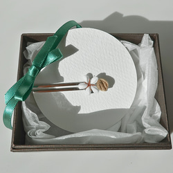 つまみ細工「コーヒーのネクタイピン」～にしみのおやさいクレヨン～ 3枚目の画像