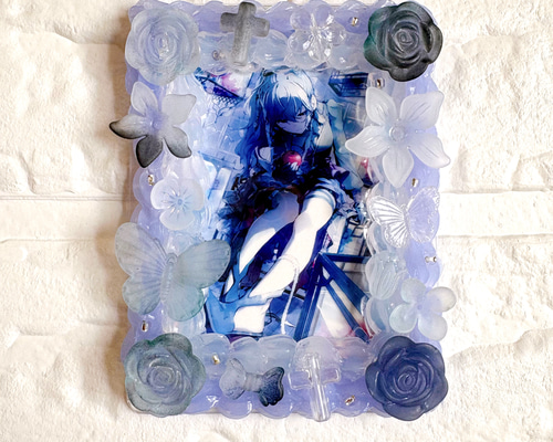 ホイップデコ デコホイップ トレカケース 硬質ケース B8 青 クリア