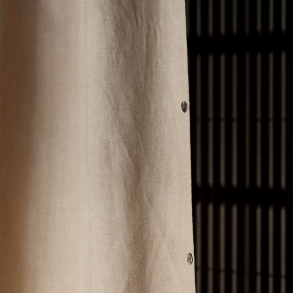 数限定150×120自然素材  カーテン 大麻  ooasa  柿渋 目隠し 間仕切り ナチュラル シンプル 6枚目の画像