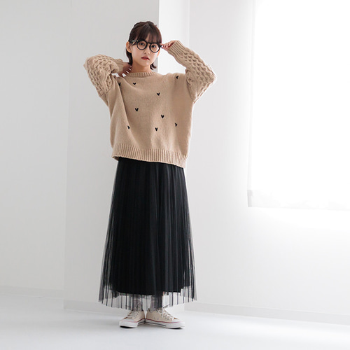 AW新作】良いとこどりな大人可愛い映えニット ケーブル編みニット