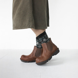 本革サイドゴアショートブーツ ステッチダウンシリーズ R-アール-RL-07- 当店限定販売 4枚目の画像