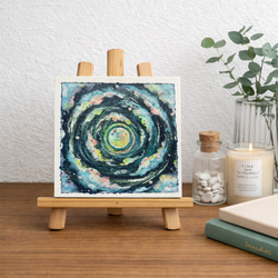 サンセットのミニアート原画｜小さなインテリアアート｜キャンバス作品