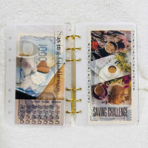 No.21 cafe savingA6 saving リフィルバインダー貯金韓国 その他雑貨