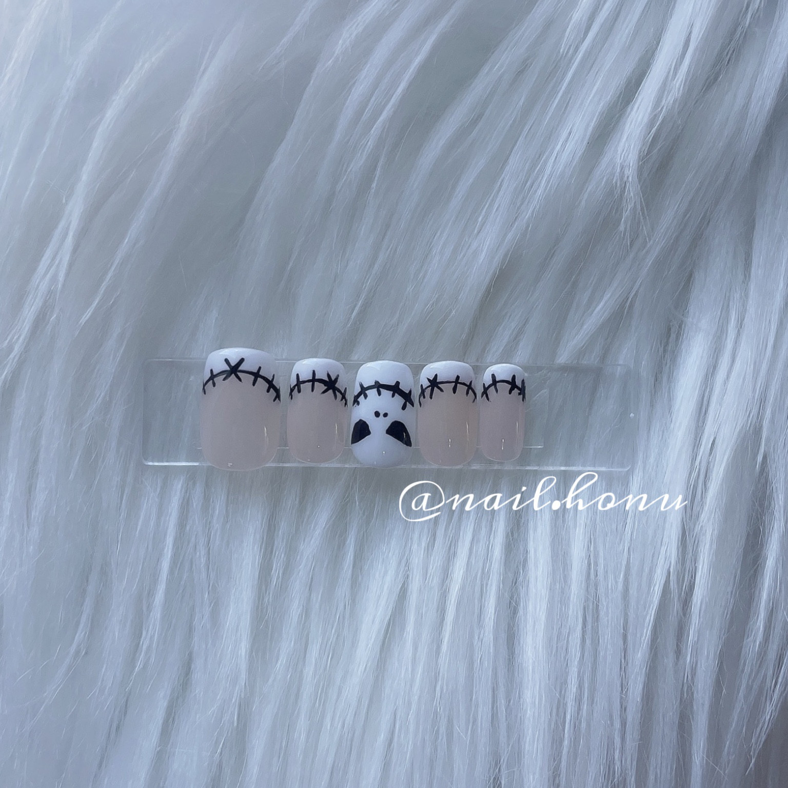 No. 142 ハロウィンネイル/フレンチネイル/落書きネイル