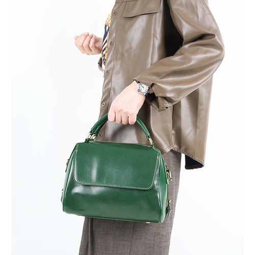 上質で柔らかい本革】枕型ボストンバッグ｜軽量レザー＆ナチュラル