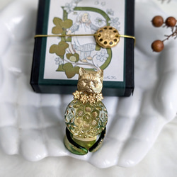 ✽ Voyage Ⅷ ✽.｡.:* チェコガラスボタン イヤリング【ピアスに変更可