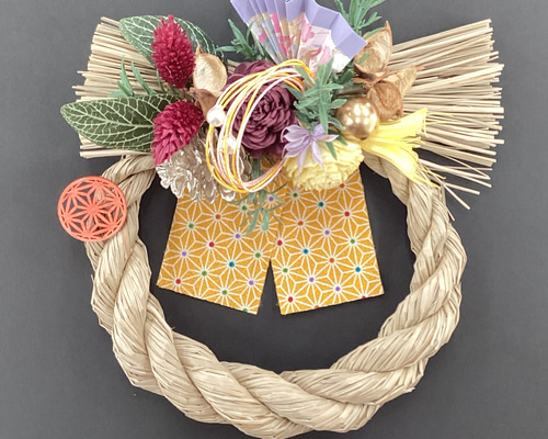 2026 お正月 しめ縄飾り ￥2.200 色味お任せ ハンドメイド しめ縄