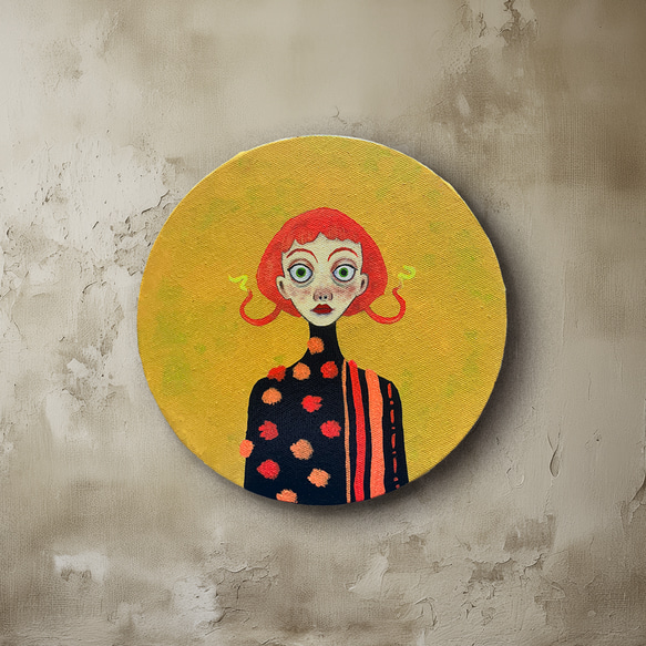 Grimeria-E】 絵画 原画 油絵 個性的 1点もの 絵画 Akane 通販