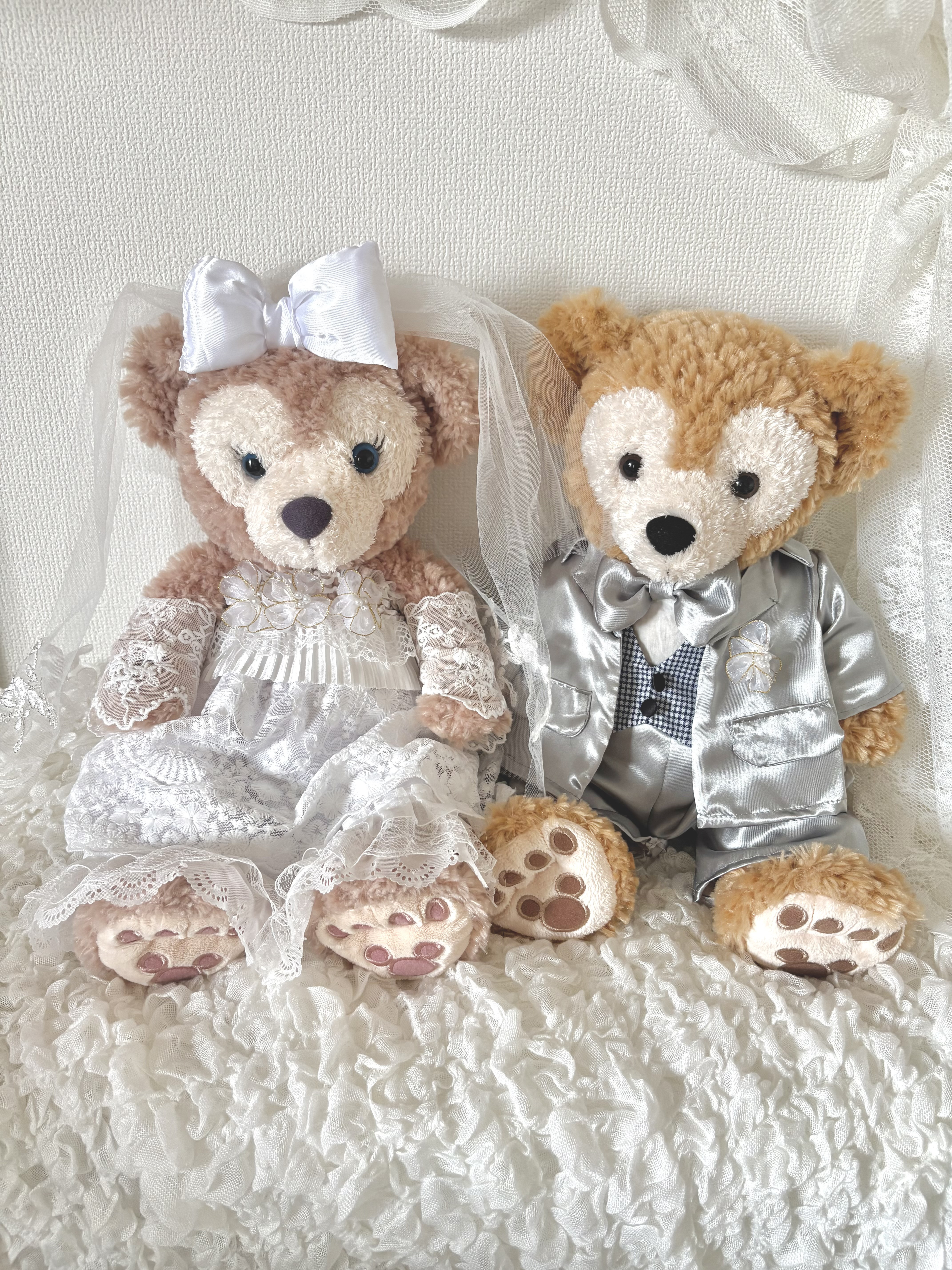 ダッフィー　シェイメリー　ウエディング　コスチューム　結婚式　ウェルカムスペース　Sサイズ　チル服　ぬいぐるみ服