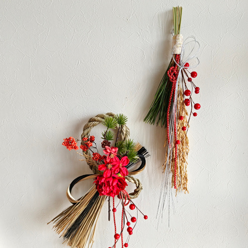 お正月しめ飾り しめ縄＊ハンドメイド お正月しめ飾りしめ縄 ＊ ハンドメイド